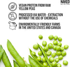 NAKED Nutrition Chocolate Pea Protein Isolate - 5Lb Bulk, NSF Certified, Plant Based, Vegetarian & Vegan Protein. Easy to Digest, Non-GMO, Gluten Free, Lactose Free, Soy Free
