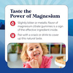 Kids Magnesium Gummies - Calm Relaxing Mg Citrate Supplement with Raspberry Flavor - Calm Magnesium Supplement for Nerve Health Muscles & Healthy Heart Support - Mag Citrate Gummies - 90 Count