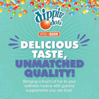 Dippin' Dots Magnesium Gummies for Women, Men & Kids – Razzle Raspberry – Magnesium Citrate Gummies with No Artificial Colors or Flavors – Vegan Friendly Calm Nerve Bone & Muscle Supplement (60 Count)
