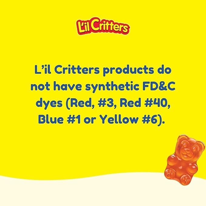 L'il Critters Frozen Daily Kids Multivitamin Gummies Assorted Berry Flavors for Ages 2+ Toddlers and Kids, Disney Multivitamin Gummies with 11 Essential Nutrients, 95-190 Day Supply, 190 ct