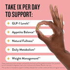 Legendairy Milk GLP-1 Supplement for Weight Management Appetite Control for Women w Trpti OEA, CQR-300 & Chromium, Supports Natural Fullness Signals & Hunger, Metabolism Support Supplement 1-Pack
