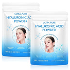 Hyaluronic Acid Powder - 2Pack, High Molecular Weight Hyaluronic Acid Serum PowdeCosmetics Grade | Skin Hydration and Moisture Support Supplements, 7.04 Oz