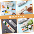 Portable Storage Box Compact Travel Container for Capsules Medicine and Lightweight Organizer for Daily Use Selection