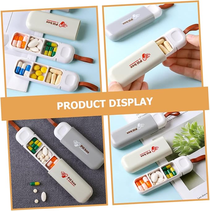Portable Storage Box Compact Travel Container for Capsules Medicine and Lightweight Organizer for Daily Use Selection