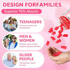 Calcium Citrate Gummies 1200mg for Adults & Kids, Chewable Calcium Citrate for Bone, Muscle & Immune Support, Bioavailable Calcium Supplements for Women & Men, Raspberry Flavor, 120 Count