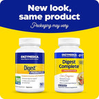 Enzymedica, Digest Complete + Probiotics, Full-Range, Everyday Enzymes with 800 Million CFU Active Cultures per Capsule, 90 Capsules