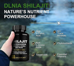 DLNIA Shilajit 9-in-1 Capsules – Organic Himalayan Complex with Ashwagandha, Sea Moss, Turmeric & More – Vegan, Lab-Tested, Immune & Energy Support for Men & Women – 90 Capsules