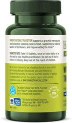 Banyan Botanicals Organic Women’s Natural Transition – Hot Flash & Night Sweats Relief – Cooling Support for Perimenopause & Menopause – with Shatavari & Ashwagandha – 90 Tablets – USDA Organic*