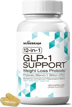 GLP-1 Support Probiotic Weight Loss Supplement - Women Men GLP1 Support with Berberine - Appetite Suppressant Hunger Control Metabolism Fat Burn & Gut Health Support