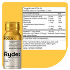 Ryde: Discovery Pack | Energize, Focus & Relax Shots | Green Tea Caffeine, Taurine, Ginseng, B Vitamins, L-Theanine, Lemon Balm, Chamomile | 0 Calories, 0 Sugar | Variety Pack – Try Them All (6 Pack)