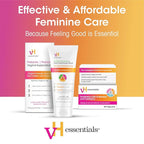 vH essentials Personal Cleansing Spray, pH Balancing Lactic Acid, Sting-Free, Witch Hazel Formula, Fragrance free, Paraben free, Sprays upside down for easy external intimate cleansing, 4 floz
