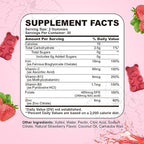 Iron Supplement for Women & Men Gummies, Multivitamin Blood Builder Iron Supplement with Folate Vitamin C B12 B6 Zinc for Adults & Kids - Energy Support - Strawberry Flavor, Vegan 60 Gummies