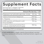 Sports Research® Sleep Complex- Melatonin-Free Vegan Capsules - with Valerian Root, GABA, L-Theanine, Magnesium & 5-HTP - 30 Servings
