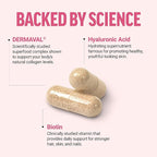 Force Factor Collagen Boosting Superfoods, Vegan Collagen Booster with Hyaluronic Acid, Biotin, Bamboo, Amino Acids & Vitamins for Hair, Skin, and Nails, Strengthener and Skin Supplement, 60 Capsules