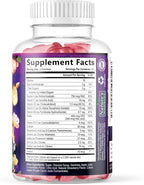 Multivitamin for Kids - Complete Daily Children's Multi Vitamin Gummy Chew with Vitamin D, B Vitamins, Zinc & More - Energy, Memory Focus & Immune Health Support - Natural Berry Flavor - 120 Gummies