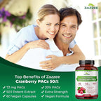 Zazzee Ultimate Urinary Tract Support Bundle | Super Concentrated Proanthocyanidin Cranberry Extract Capsules Plus D-Mannose 1000mg Capsules for UT & Bladder Cleansing (60 Servings Each)