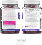 Vegan Sambucus Elderberry Gummies for Adults - Black Elderberry Vitamin C and Zinc Gummies for Daily and Seasonal Wellness - Delicious and Nutritious Immune Support Gummy (1 Month Supply)