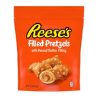 Reese's Filled Pretzels, Peanut Butter Pretzel Nuggets, Crunchy, Ready to Eat, Sweet and Salty Snack, 9oz Resealable Bag