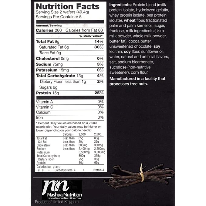 Proti-Thin High Protein Vanilla Wafer Squares, 15g Protein, Low Calorie, Low Sugar, Aspartame Free, Diet Wafer Bars, Healthy Snack, 2 Wafers per Serving, 5 Count Box (6 Boxes - Save 10%)