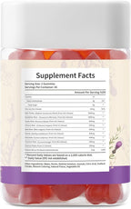 Milk Thistle Gummies with 2000MG Extract, Liver Health Support Gummies, Silymarin Milk Thistle Supplement with Artichoke, Dandelion, Turmeric Curcumin, No Sugar, for Adults, Vegan, 180 Count