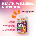 CoQ10 Gummies for Adults - Coenzyme Q10 100mg Per Serving - 3X Strength, High Absorption Antioxidant Supplement for Heart Health Support & Energy Production - Co Q10 (Coq 10) Supplements - 30 Gummies