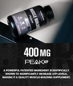Jacked Factory Muscle Builder Bundle – Peak ATP Muscle Builder (30 Capsules) & HMB + Leucine Capsules (2g L-Leucine, 1g HMB) (180 Capsules) – Muscle Growth, Strength, Lean Muscle & Recovery Support