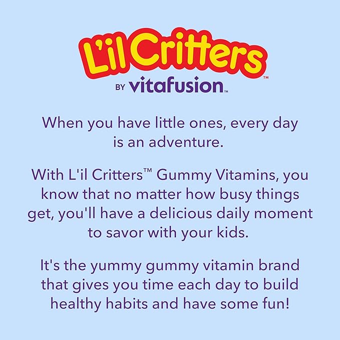 L'il Critters Frozen Daily Kids Multivitamin Gummies Assorted Berry Flavors for Ages 2+ Toddlers and Kids, Disney Multivitamin Gummies with 11 Essential Nutrients, 95-190 Day Supply, 190 ct