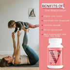 Iron Bisglycinate Supplement for Women & Men - 30mg Iron Pills with Vitamin C, B12, Folic Acid - Chelated Iron for Anemia, Health Blood - High Absorption, Gluten-Free, Non-GMO - 60 Vegan Caps