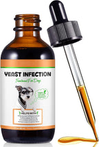 60ML Natural Yeast Infection Treatment for Dogs, Dog Allergy Relief, Skin Itch Relief Supports Healthy, Inflammation Relief, Alleviates Itching, Allergy Relief Dog Yeast
