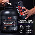 GNC AMP Wheybolic Clinically Proven Protein Powder, 40g Whey Protein, BCAA, Leucine, Increases Muscle Strength, Muscle Building, 3rd Party Tested, Gluten Free, Fruity Crisps, 25 Servings