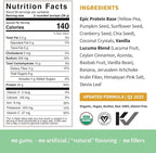 Sprout Living Epic Protein, Plant Based Protein & Superfoods Powder, Vanilla Lucuma Powder | 20 Grams Organic Protein Powder, Vegan, Non Dairy, Non-GMO, Gluten Free, Low Sugar (5 Pound, 60 Servings)