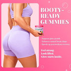 Creatine for Women, Creatine Monohydrate Gummies with Collagen, Vitamin D3 & Calcium for Muscles, Booty & Energy, Flavored Sugar Free Creatine Gummies Post & Pre Workout Supplements for Women, 120 Ct