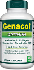 Genacol Optimum – Glucosamine, Chondroitin, MSM & Ultra-Hydrolyzed Collagen, Joint Support Tablets, 180 Count (60-Day Supply)