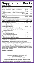 New Chapter Iron Supplement, Whole-Food Fermented Iron Complex Made with Organic Vegetables & Herbs + One Daily Non-Constipating Dose- 90ct, 3 Month Supply