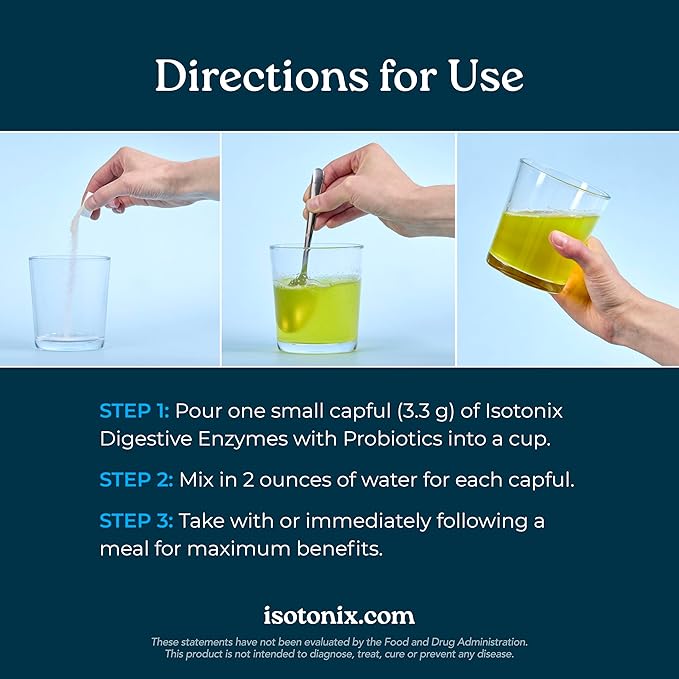 Isotonix® Digestive Enzymes with Probiotics | DigeZyme® Multi-Enzyme Complex & Lactospore® Bacillus Coagulans | Nutrient Absorption, Gut Balance & Digestive Health | Vegan, Gluten-Free | 90 Servings