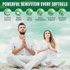 Cortisol Supplements for Women and Men Softgels, Cortisol Manager 10-in-1 with Magnesium Ashwagandha Rhodiola L-Theanine Balanced Cortisol Levels for Relaxation Focus Cognitive Night Support 180 Count