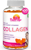 Collagen Gummies- Natural Marine Collagen for Women, and Men- Collagen Supplements for Skin Hair, Nails- Hydrolyzed Type 2 & 1 3- Replace Pills and Powders - No Gelatin, Kosher, Halal- 100 Ct.