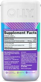 OLLY Combat Cravings, Metabolism & Energy Support Supplement,1000 mcg Chromium, Green Tea, Goji Berry, Ginger - 30 Count