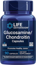 Life Extension Glucosamine/Chondroitin Capsules for Healthy Joints and Cartilage, Non-GMO, Gluten-Free, 90 Capsules