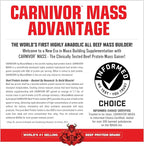 MuscleMeds Carnivor Mass Diet Supplement, Vanilla Caramel, 5.78 Pound (002658)