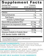 Relaxium Calm Gummies - Calm, Gut Health + Immune Support, Developed in the USA, with Vitamin B6, Magnesium, L-Theanine + Prebiotic & Probiotic Blend, Lemon Flavor, 60 Gummies