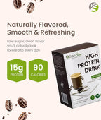 BariSlim Bariatric High Protein Drink Mix - Promotes Muscle Recovery & Healthy Lifestyle - Low Sugar & Low Carb - Ideal for Bariatric Patients & Post-Weight Loss Surgery Support | Cappucinno (9 oz)