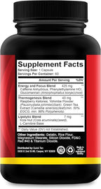 Drop 10 Quick – Diet Pills for Women & Men – Powerful Fat Burner, Appetite Suppressant, Metabolism Booster – Rapid Weight Loss Supplement – 60 Capsules