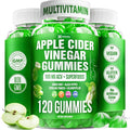 120 Premium Apple Cider Vinegar (ACV) Gummies, Formulated with Vitamin B12, Zinc, Ginger & Vitamin C,120 | Vegan - Gluten Free - Non GMO
