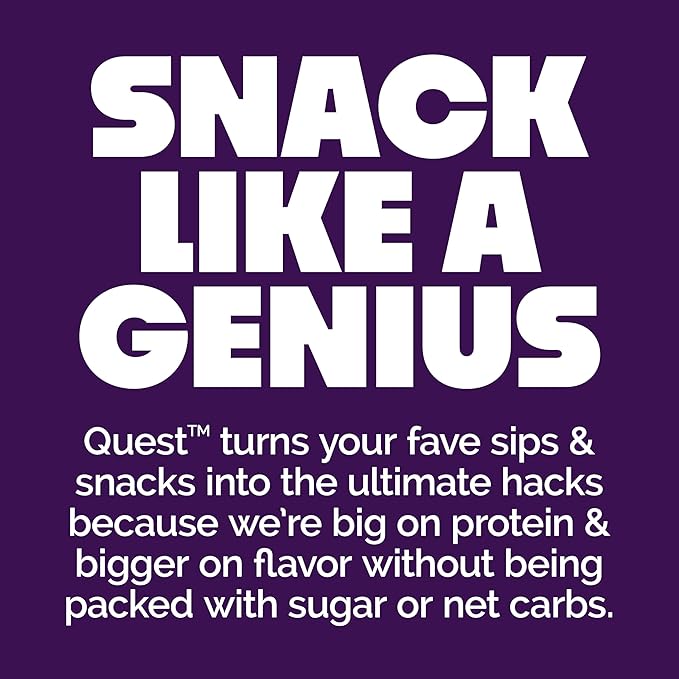 Quest Nutrition Stacks Protein Bars, Brownie a la Mode Flavor, 20g Protein, 3g Net Carbs, 1g Sugar, High Fiber, Low Sugar, Gluten Free, 4 Count
