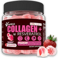 Multi Collagen Gummies Hydrolyzed Type I, II, III, V, X Plus Resveratrol Hyaluronic Acid & Biotin Gummies for Hair Skin and Nails Vitamins | Multi Collagen Peptides | Sugar Free