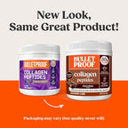 Bulletproof Chocolate Collagen Peptides Powder with MCT Oil, 14.3 Ounces, Grass-Fed Collagen Protein for Skin, Bone and Joint Support, Pasture Raised, No Added Hormones