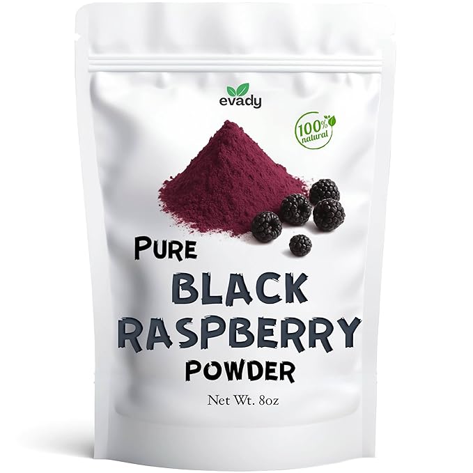 Black Raspberry Powder 8 oz, Natural Powder for Beverages, Cooking