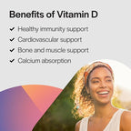 PureFormulas Vitamin D3 1,000 IU 25 mcg - Premium Vitamin D Supplement for Healthy Bone Formation, Teeth, Cardiovascular Health, and Immune Support Non-GMO - 100 Count Tablets