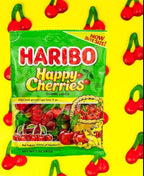 HARIBO Gummi Candy, Happy Cherries, 5 oz. Bag (Pack of 12)